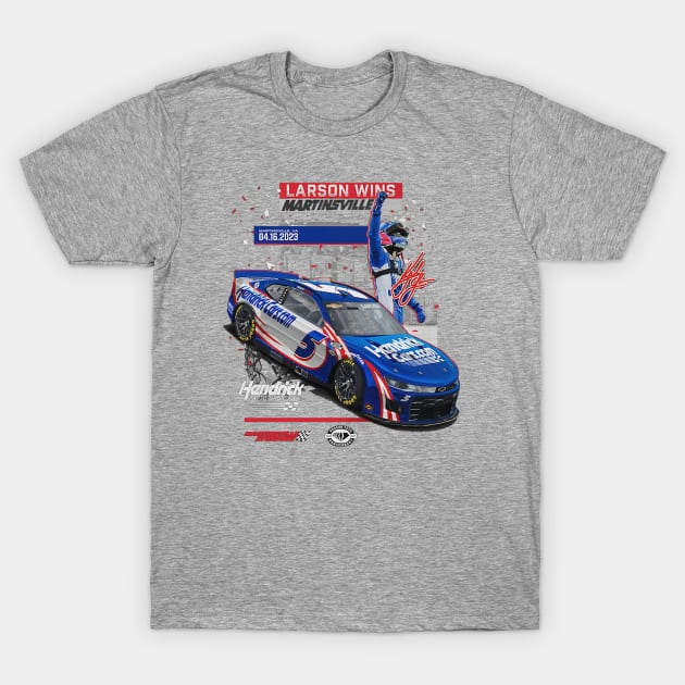 Kyle Larson Martinsville Speedway Race Winner T-Shirt by art.Hamdan